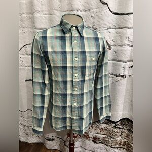 Faherty‎ Surf Flannel Organic Cotton Beachwear Workwear Fisherman Core Y2K 90s